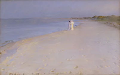 Noche de verano en la playa sur, Skagen